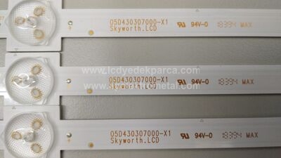 05D430307000-X1 , YAL13-00730300-35 , PHILIPS , AX43DIL023 , LC430DUY-SHA1 , HV430FHB-F90 , CC430LV1D , 3 ADET LED ÇUBUK