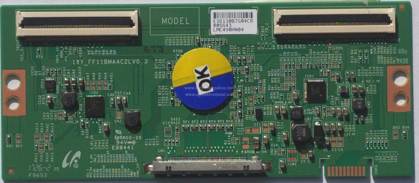 16Y_FF11BMA4C2LV0.3 , SAMSUNG , LMC490HN04 , Logic Board , T-Con Board