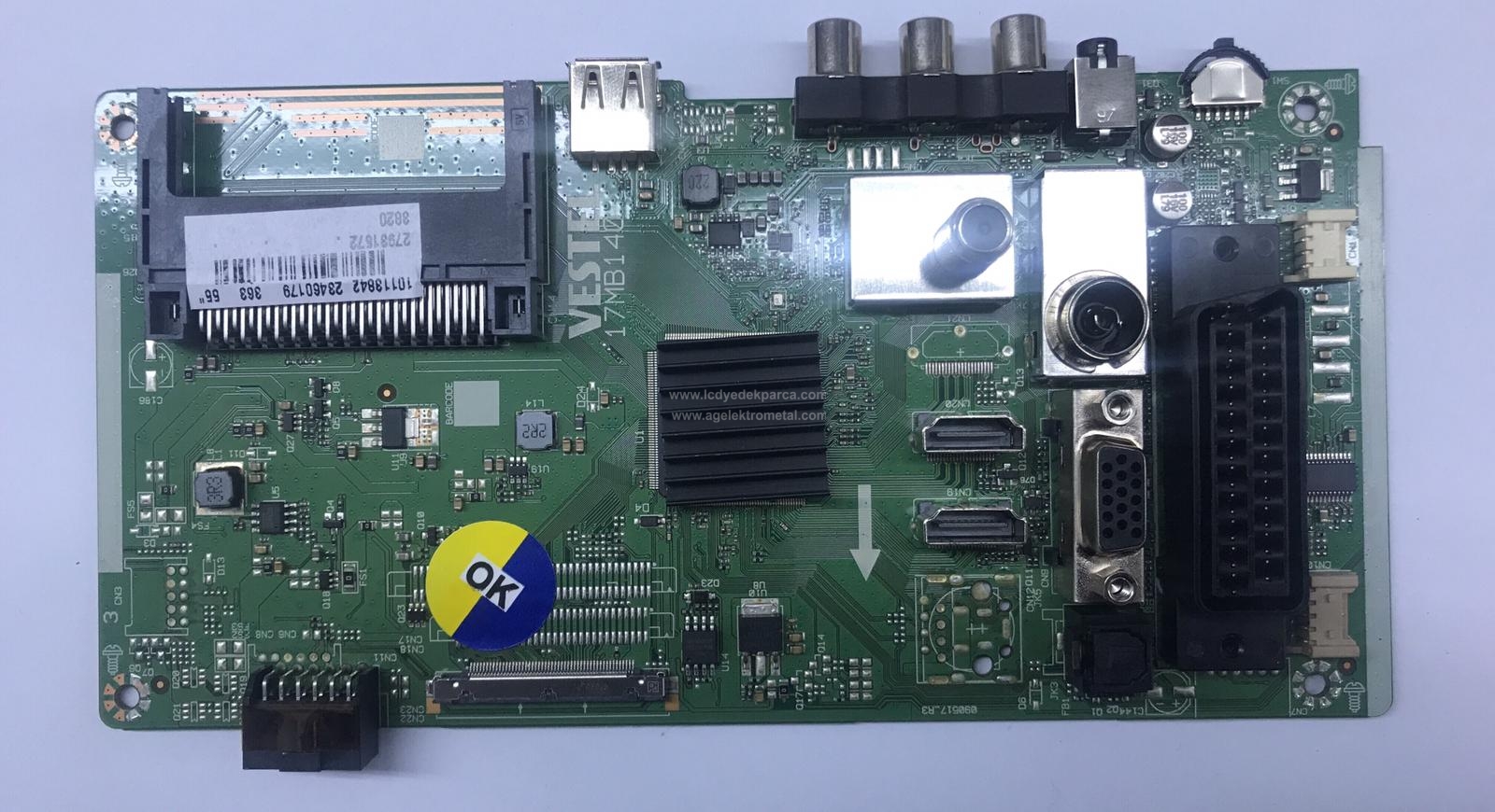 17MB140 , 23460179 , 27931572 , VESTEL , 55HL560 , VES550UNDS-2D , Main Board , Ana Kart