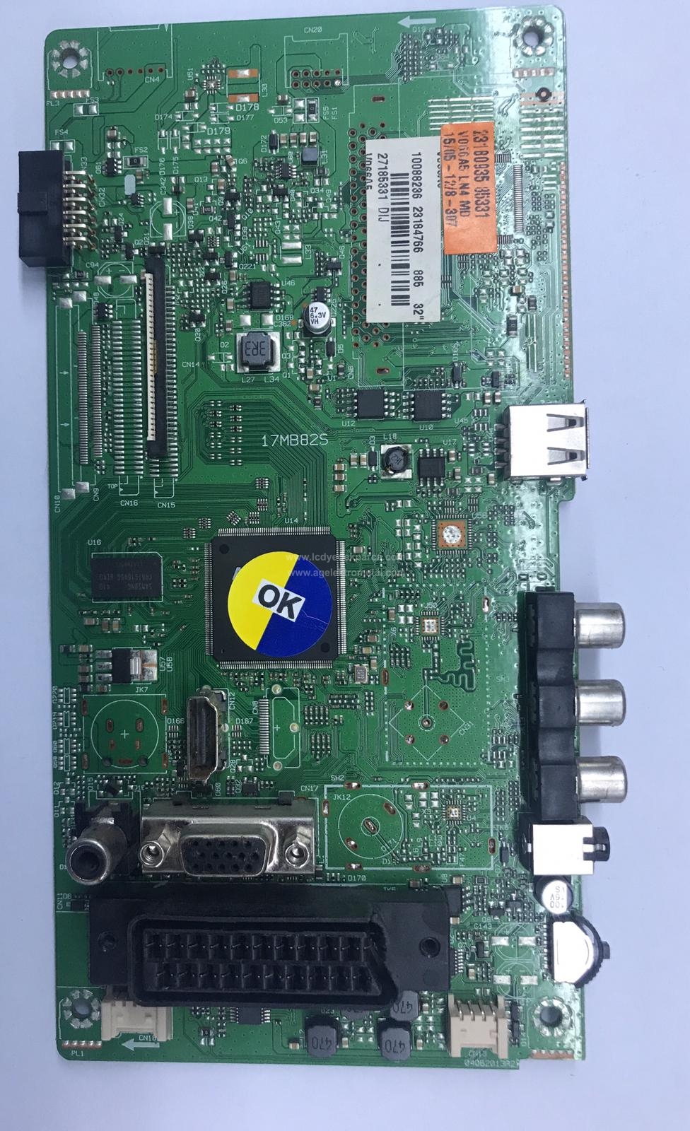 17MB82S , 23184766 , 10088198 , VESTEL , 32 INCH , DIJ , REGAL , LD32H4041M , VES315WNDB-02 , Main Board , Ana Kart