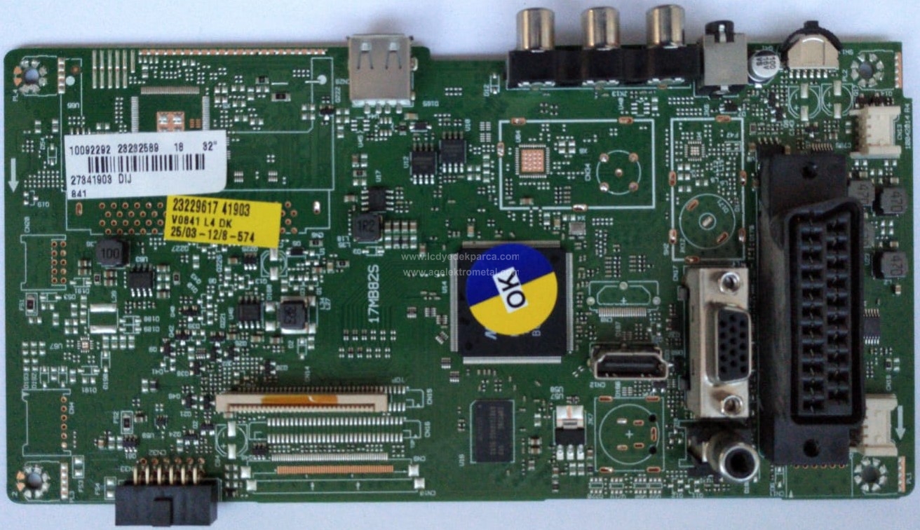 17MB82S , 23232589 , VESTEL , VES315WNDB-2D-N02 , 32R2010HM , Main Board , Ana Kart