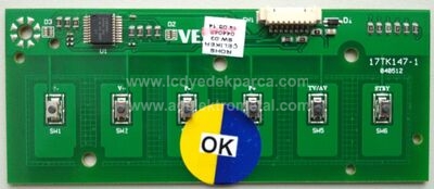 17TK147-1 , VESTEL , KEY SWITCH BOARD PCB KEYPAD , TUŞ TAKIMI