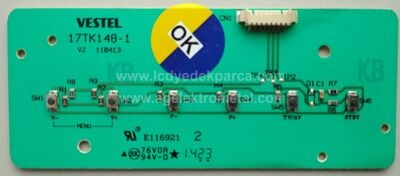 17TK148-1 , 23078193 , VESTEL , KEY SWITCH BOARD PCB KEYPAD , TUŞ TAKIMI