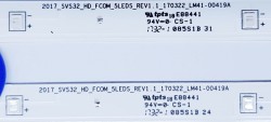 2017_SVS32_HD_FCOM_5LEDS_REV1.1 , 170322_LM41-00419A , UE32K4000 , CY-JM032AGHV3V , CY-JM032AGHV3H , BN95-04266C , 2 ADET LED ÇUBUK - 2