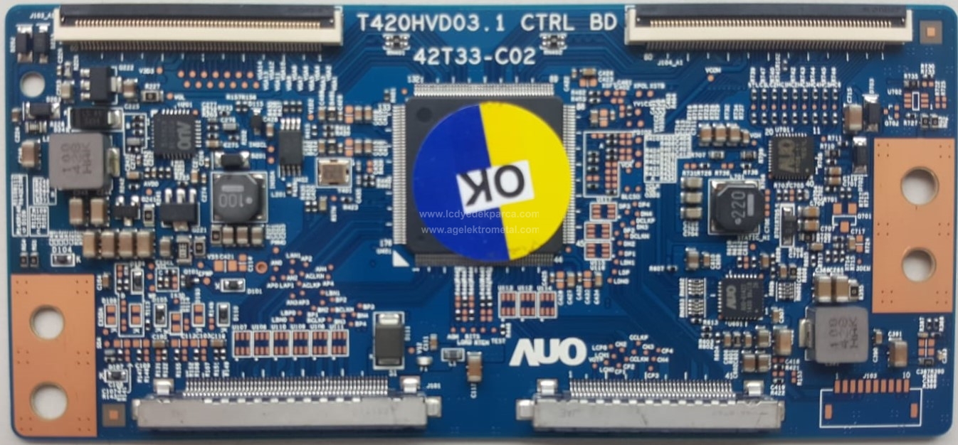 42T33-C02 , T420HVD03.1 , AUO , T420HVJ01.0 , Logic Board , T-Con Board