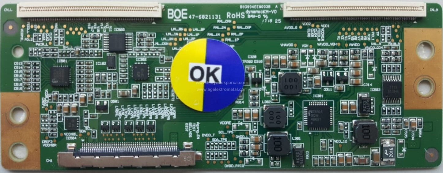 47-6021131 , BOE , VES430UNDB 2D N12 , 43FB5000 , HV430FHB N10 , Logic Board , T-con Board