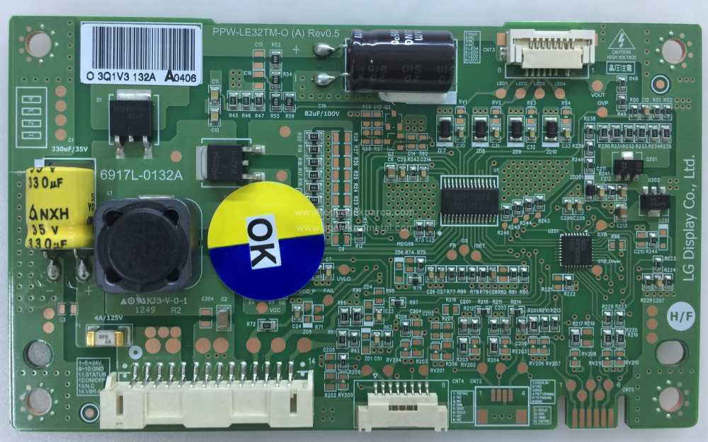 6917l-0132a , Ppw-le32tm-o (a) Rev0.5 , Lc320eua Pf F1 , Led Driver Board , Led Sürücü Kartı
