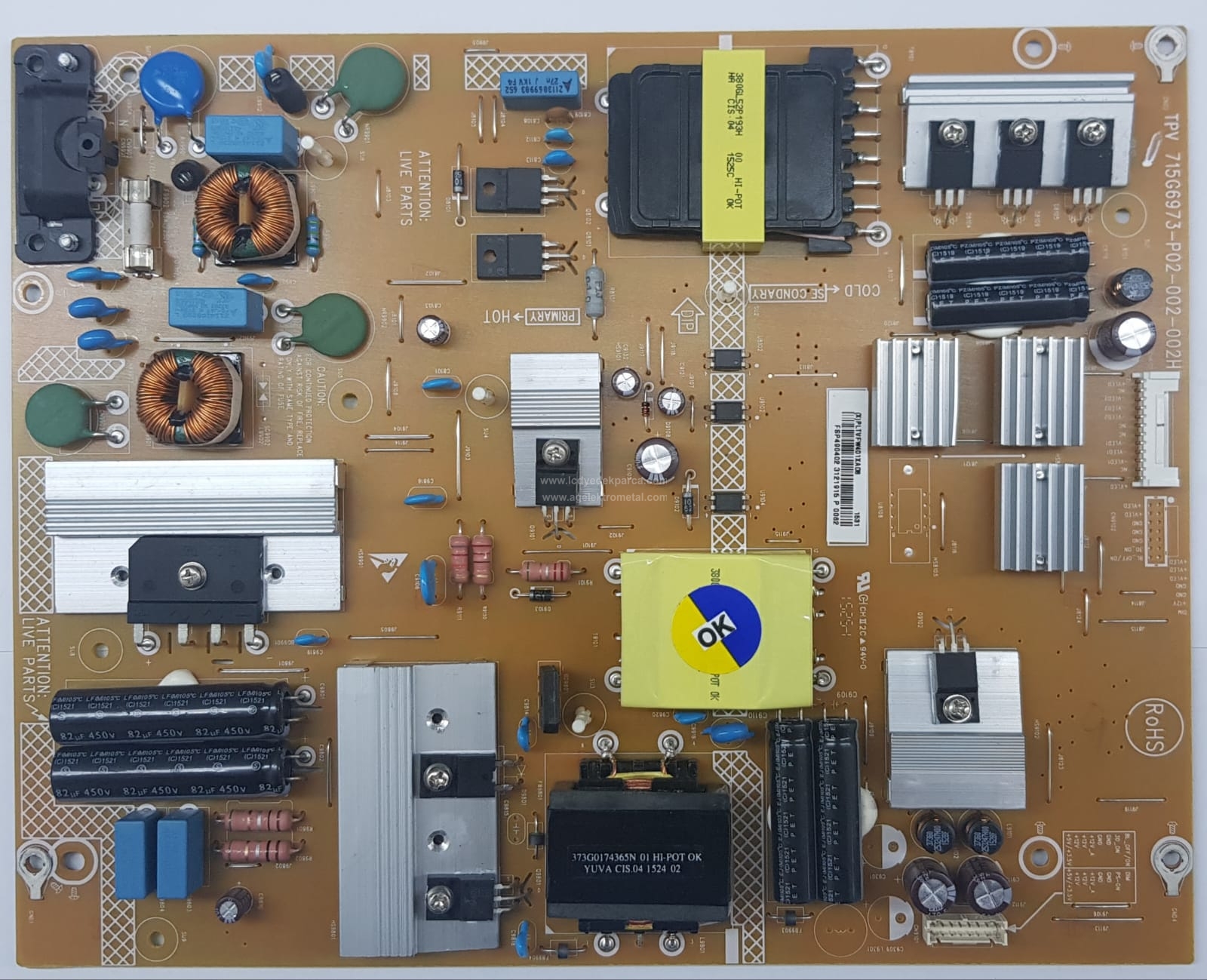 715G6973-P04-002-002H , PHILIPS , 55PUS8109 , TPT550U2-EQYSHM.G , Power Board , Besleme Kartı , PSU