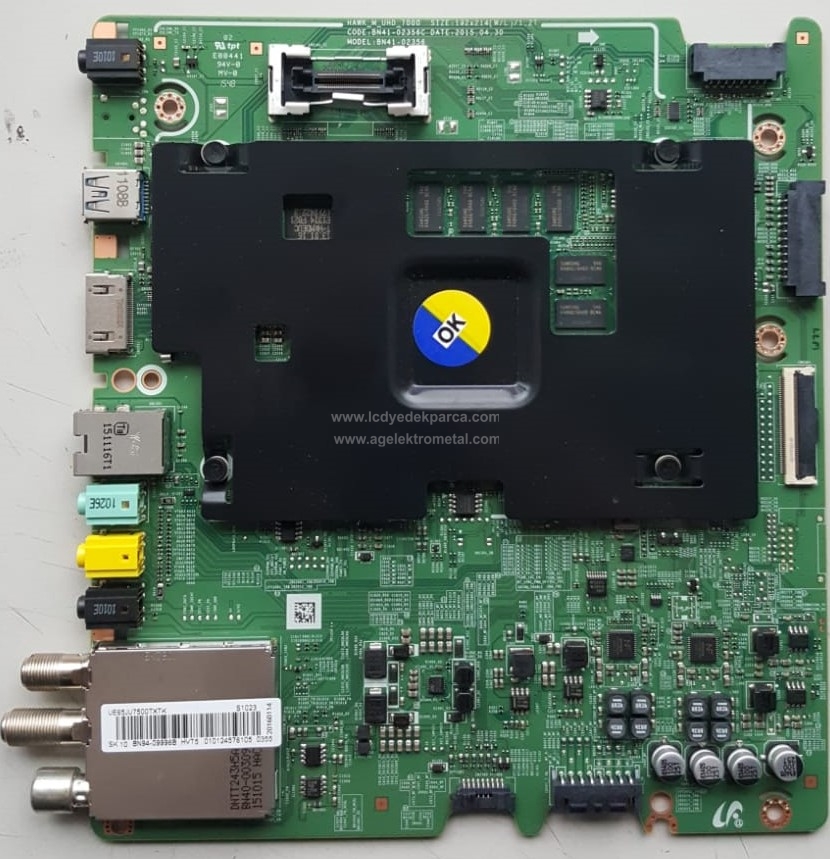 BN94-09996B , BN41-02356C , SAMSUNG , UE65JU7500 , Main Board , Ana Kart