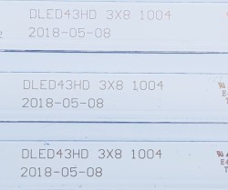 DLED43HD , 3X8 1004 , 2018-05-08 , M196/A3/J , NIKAI , KM0430LDLF00229 , NTV4300SLEDT , 3 ADET LED ÇUBUK - 2