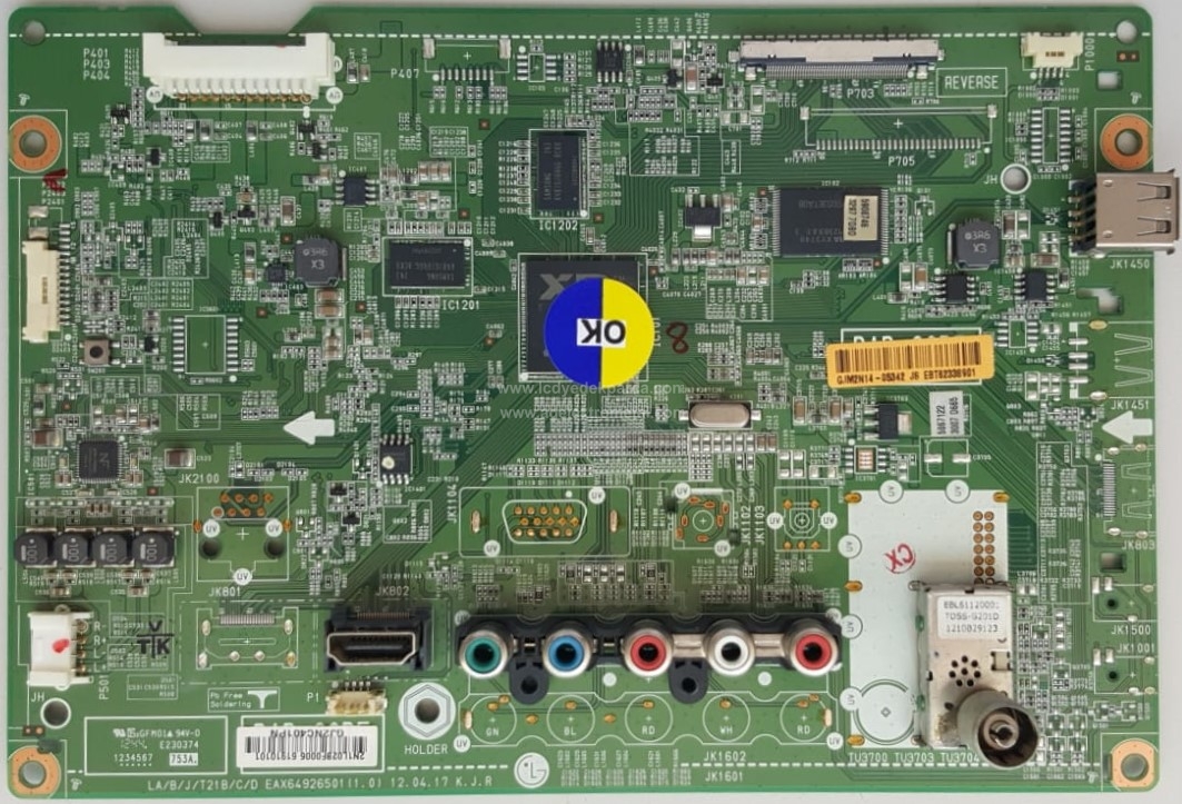 EBT62338901 , EAX64926501 , (1.0) , LG , HC420DUN-SLCP1-11XX, 42LS3450 , Main Board , Ana Kart