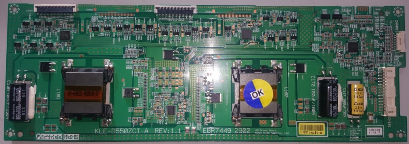 KLE-D550ZCI-A , REV:1.1 , EBR7449 2902 , 55LM960 , Led Driver Board , Led Sürücü Kartı