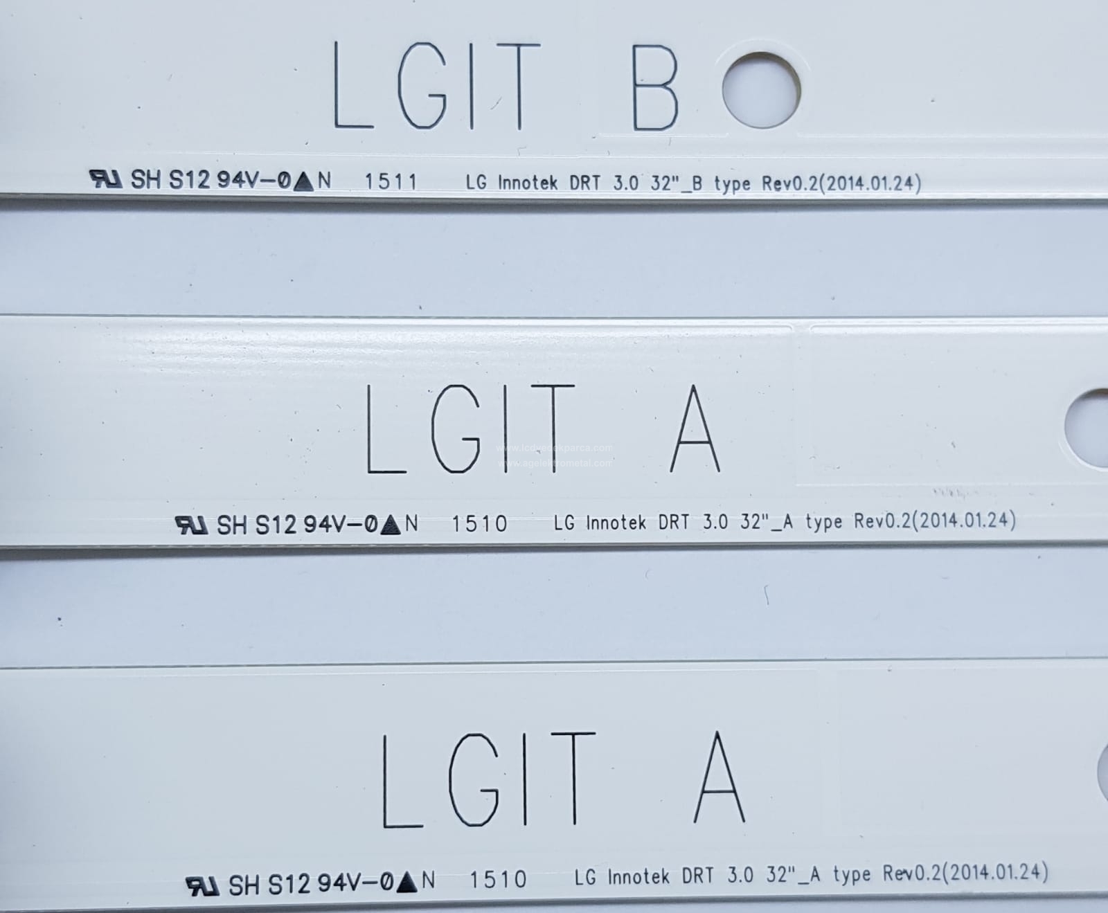 LG INNOTEK DRT 3.0 32_A TYPE REV0.2 , LG INNOTEK DRT 3.0 32_B TYPE REV0.2 , 6916L-2100A , LG , LC320DUE FG A4 , 32LF630 , NC320DUN , 3 ADET LED ÇUBUK