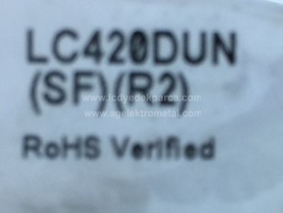 LG , LC420DUN SF R2 , SUNNY , SN042DLD12AT022-TMF , 6916L-1368A , 6916L-1369A , 6916L-1370A , 6916L-1371A , 12 ADET LED ÇUBUK