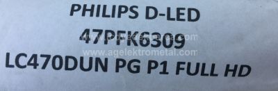 LG , LC470DUN PG P1 , 47PFK6309 , 47 V14 DRT REV0.2 , 6916L-1566A , 6916L-1567A , 10 ADET LED ÇUBUK