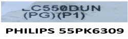 LG , LC550DUN PG P1 , PHILIPS , 55PFK6309 , 55 V14 DRT REV0.0 , 12 ADET LED ÇUBUK - 2