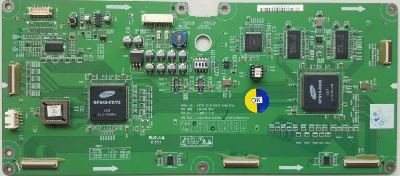 LJ41-01724 , A , LJ92-00825 , A , BEKO , PD9106 , S42SD-YD06 , Logic Board , T-Con Board