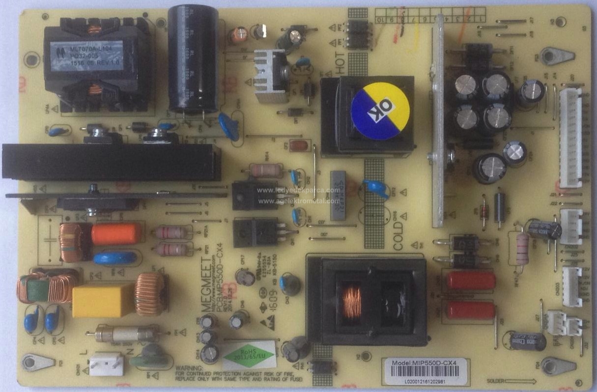 MIP550D-CX4 , SUNNY , SN055LSV59 , LED , CX550DLEDM , Power Board , Besleme Kartı , PSU