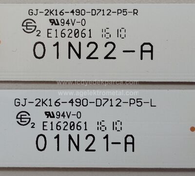 PHILIPS , TPT490U2-EQLSH A.G , 49PUS6401 , 49PUS6561 , 49PUS7502 , GJ-2K16-490-D712-P5-R , GJ-2K16-490-D712-P5-L , 49PUS6101 , 14 ADET LED ÇUBUK