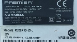 PREMIER , C320X13-E3-L , PR-32B30 , HL-17320A28-0801S-01 , CY-HF460CSLV1H , 3 ADET LED ÇUBUK - 2