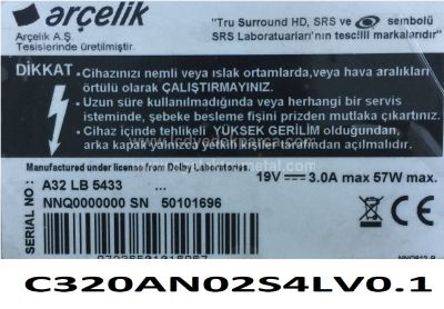 SAMSUNG , C320AN02S4LV0.1 , 32LB5537 , B32-LB-5433 , A32-LB-5433 , G32-LS-5433 , ARÇELİK , SAMSUNG_2013ARC32_3228N1_7_REV1.1_140509 , 2014ARC320_3228 , 3 ADET LED ÇUBUK