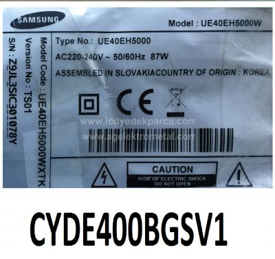 SAMSUNG , CY-DE400BGSV1V , UE40EH5000 , 2012SVS40 3228 RIGHT06 REV1.5 , 10 ADET LED ÇUBUK