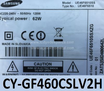 SAMSUNG , CY-GF460CSLV2H , UE46F6510 , UE46F6340 , 2013SVS46F , 2013SVS46 L 9 REV1.9 130212 , 16 ADET LED ÇUBUK