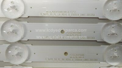 SAMSUNG , 55JU6070 , 55JU7000T , 55JU6570U , 55KU7350, 55JU7500 , 55JU6400 , CY-GJ055HGEV3H , CY-WJ055HGLV3H , S_5U75_55_FL_L8_REV1.4_150224_LM41-00135A , S_5U75_55_FL_R6_REV1.4_150224_LM41-00136A , 12 ADET LED ÇUBUK