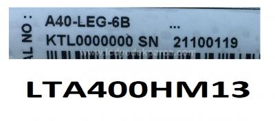 SAMSUNG , LTA400HM13 , LTA400HF24 , LTA400HL10 , ARÇELİK , A40-LEG-6W , 2011SGS40 5630 60 H1 REV1.1 , 2 ADET LED ÇUBUK