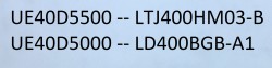 SAMSUNG , LTJ400HM03-B , LTJ400HM05-J , LTJ400HV03-C , LTJ400HM04-B , UE40D5500 , LD400BGB-A1 , UE40D5000 , LTJ400HV06-C , UE40D6000 , BN64-01639A , 2011SVS40_56K_H1_1CH_PV_RIGHT62 , LEFT62 , 2 ADET LED ÇUBUK - 2