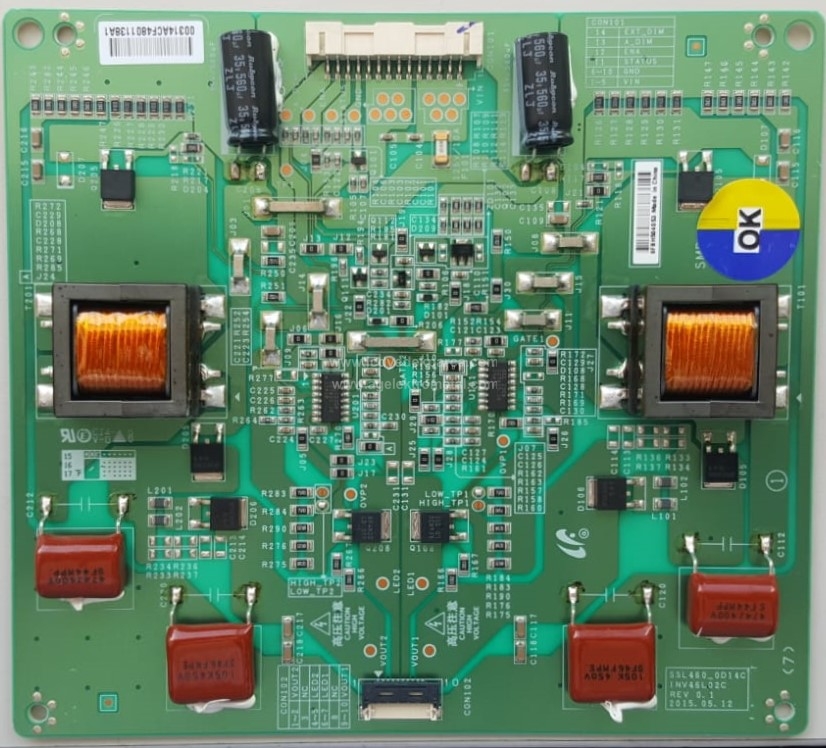 SSL460_0D14C , INV46L02C , REV 0.1 , LTI460HN12 , Led Driver Board , Led Sürücü Kartı