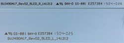 SUNNY , SN49ABD2100 , 49D200 , SVJ490A17_REV02_5LED_L_141212 , SVJ490A17_REV02_5LED_R_141212 , LB-C490F14-E4-L-G1-SE1 , LB-C490F14-E4-L-G1-SE2 , C490F14-E6-L , 10 ADET LED ÇUBUK - 2