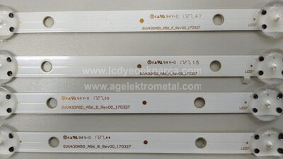 SVV430A50_A56_A_REV00_170327 , SVV430A50_A56_B_REV00_170327 , VESTEL , VES430UNDB2D-N12 , 4 ADET LED ÇUBUK