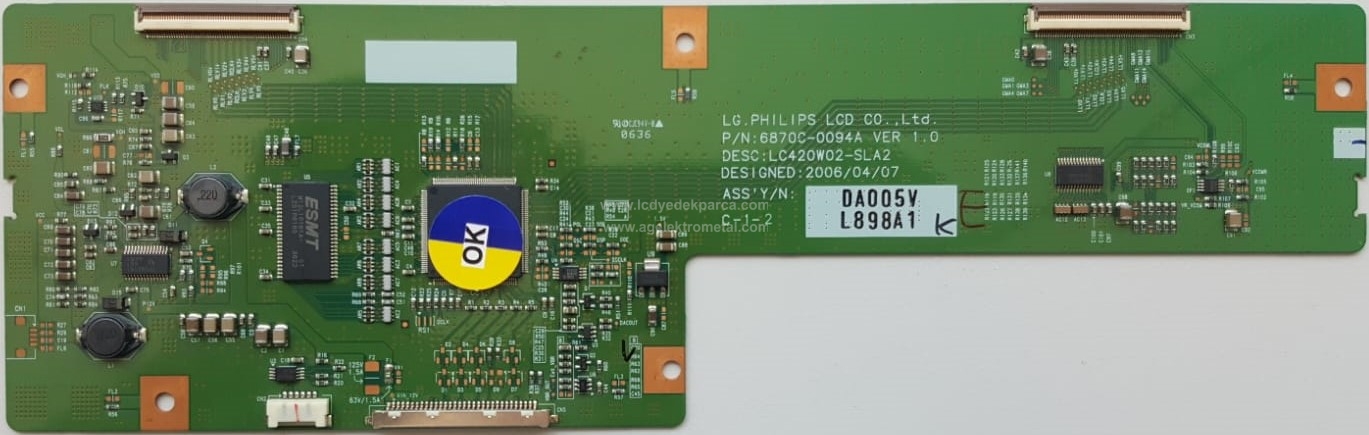 6870C-0094A , LC420W02 SL A2 , LC420W02 SL A1 , Logic Board , T-con Board