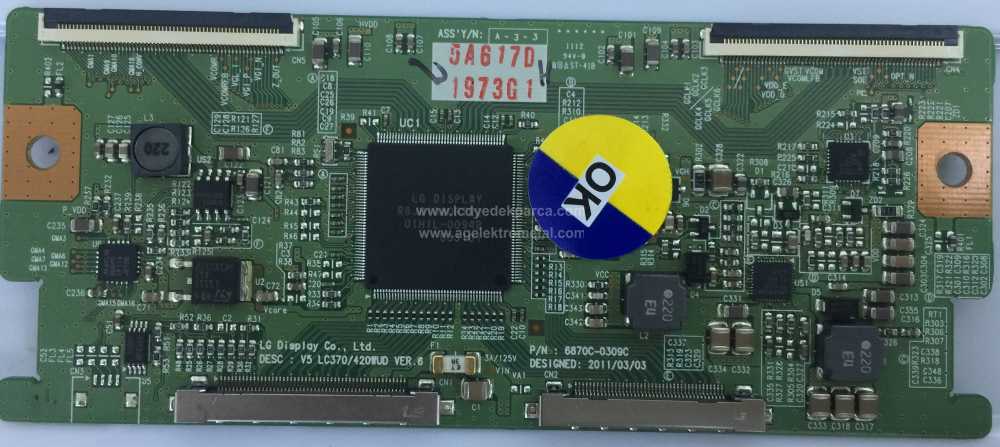 6870c-0309c , Lc370/420wud , Lc420wud Sc B1 , Logic Board , T-con Board