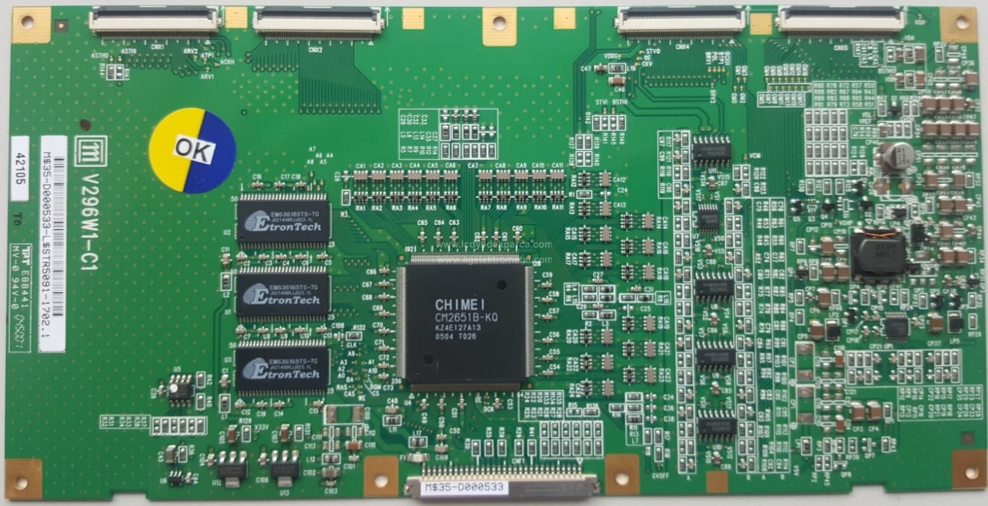 V296W1-C1 , V296W1-L14 , TV4476 , Logic Board , T-Con Board