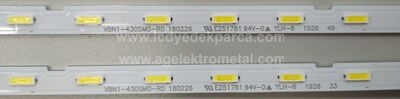 V8N1-430SM0-R0 , V8N1-430SMO-R0 , BN95-05715A , CY-NN043HGHV1H , CY-NN043HGAVCH , 2 ADET LED ÇUBUK