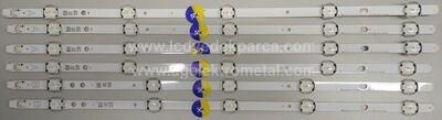 VESTEL 490DRT VNB A- TYPE REV08 , VESTEL 490DRT VNB B- TYPE REV08 , VESTEL , 490FA50000 , VES490UNDL-2D-N11 , 49FD7300 , VES490UNDS-2D-N13 , 6 ADET LED ÇUBUK