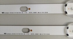 VESTEL 490DRT VNB A- TYPE REV08 , VESTEL 490DRT VNB B- TYPE REV08 , VESTEL , 490FA50000 , VES490UNDL-2D-N11 , 49FD7300 , VES490UNDS-2D-N13 , 6 ADET LED ÇUBUK - 2