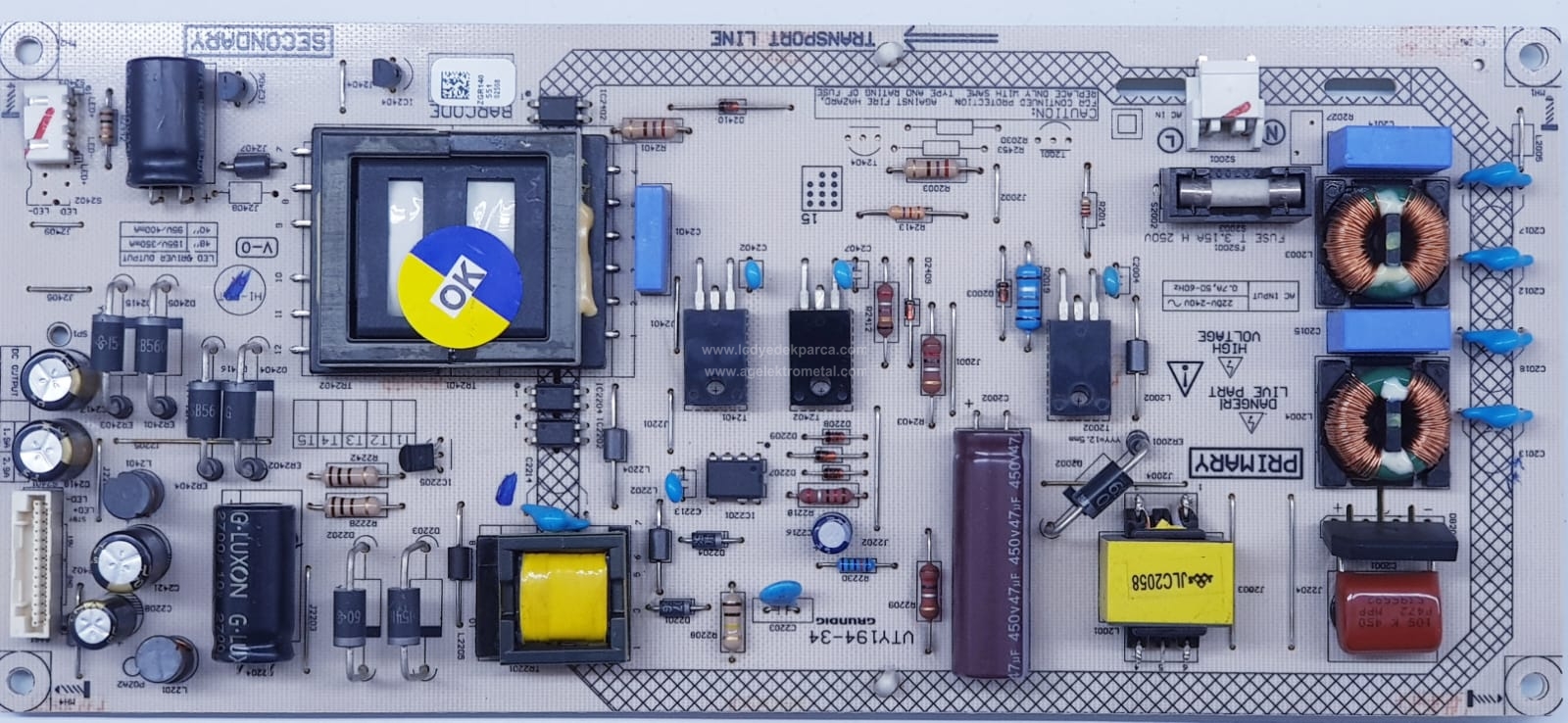 VTY194-34 , ZGR140 , ARÇELİK , 057D48-A68 , AL48L55314B , 057D48-A74 , LSC480HN03-A02 , Power Board , Besleme Kartı , PSU