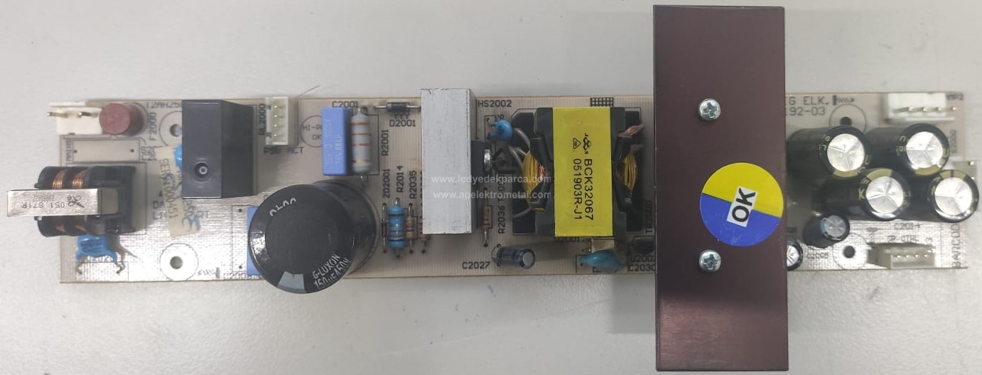 YDK192-03 , V_0 , ARÇELİK , LC370WUD SB A1 , Power Board , Besleme Kartı , PSU