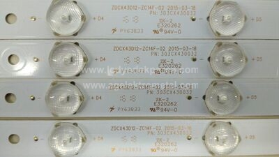 ZDCX43D12-ZC14F-01 , ZDCX43D12-ZC14F-02 , 303CX430032 , CX430M02 , SANYO , CX430DLEDM , 4 ADET LED ÇUBUK
