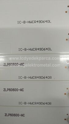 ZRV60600-AA , ZNL60600-AC , IC-B-HWCR49D640R , IC-B-HWCR49D640L , ARÇELİK , A49L55314B2 , 49VLE5537 , B49L 6652 5B , A49L 5740 4W , 12 ADET LED ÇUBUK